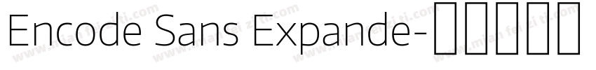 Encode Sans Expande字体转换